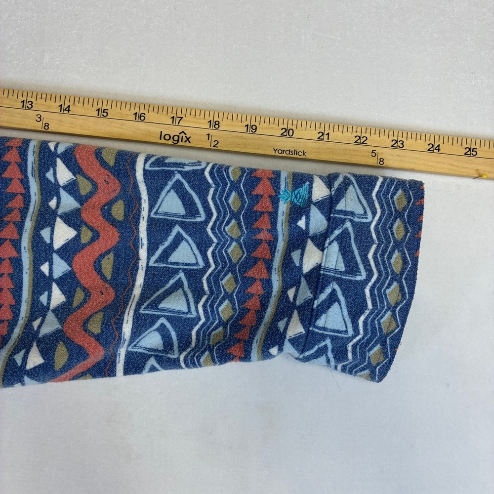 Chubbies Mens Long Sleeve Geometric Pattern Button Up Shirt Large - Picture 9 of 9